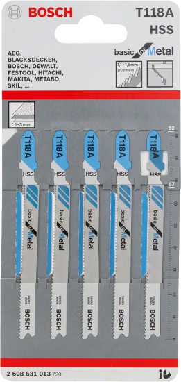Jig Saw blades - BOSCH T118A