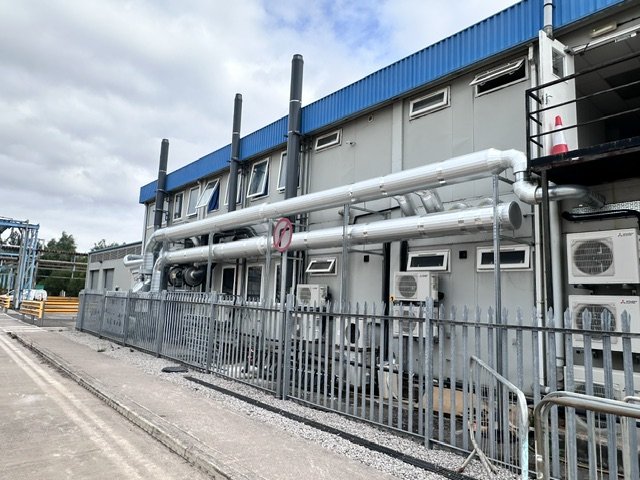 Completed laboratory ventilation installation